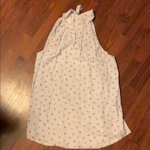 Size 8 tall J Crew cherries dress shirt